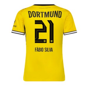Borussia Dortmund Fabio Silva #21 Hjemmebanetrøje Dame 2026-27 Kortærmet